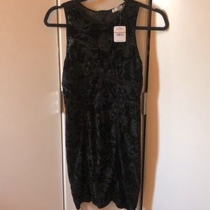 Free People Black Suede Mini Dress